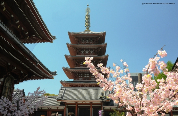 TOKYO, Asakusa pagode del tempio Senso-ji,
